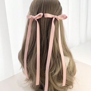 Pita busur warna-warni klip rambut untuk anak perempuan desain sederhana serbaguna untuk harian komuter kepang gaya manis dekorasi rambut - Product Image 6