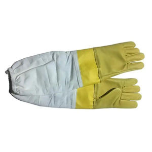 Gelbe Bienen handschuhe Schaffell Bienen handschuhe Sicherheits leder Schafs haut Imkerei Sicherheits handschuhe - Product Image 1