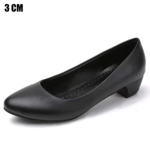 Zapatos <span class=keywords><strong>de</strong></span> Trabajo Impermeables <span class=keywords><strong>de</strong></span> Piel Suave para Mujer, con Tacón Alto y Delgado, Antideslizantes, para Primavera y Verano, Zapatos <span class=keywords><strong>de</strong></span> Primera Calidad para Azafatas - Product Image 3