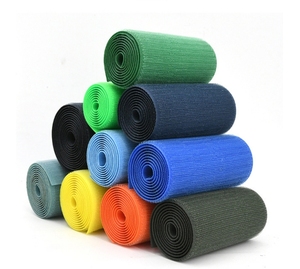 Bande auto-agrippante réutilisable en nylon, sangle auto-agrippante personnalisée, boucle et crochet autocollants pour chaussures, sacs, vêtements, 280 couleurs disponibles - Product Image 2