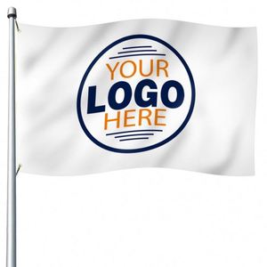 Drapeaux et bannières personnalisés avec logo blanc, couleurs vives, sublimation par transfert thermique, vente en gros d'usine, activités de plein air - Product Image 2