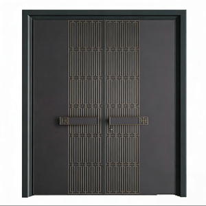 Porta <span class=keywords><strong>d</strong></span>'Ingresso di Sicurezza Xindi in Lega di Alluminio di Lusso con Caratteristiche Antifurto e Impermeabili, Design Moderno per Uso Esterno - Product Image 5