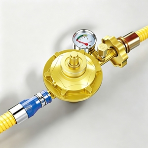 Valvola di Sicurezza OEM per Gas di Carbone, Regolatore di Pressione con <span class=keywords><strong>Set</strong></span> Completo e Morsetto per Tubi per Connessione a Cilindri e Tubazioni - Product Image 3