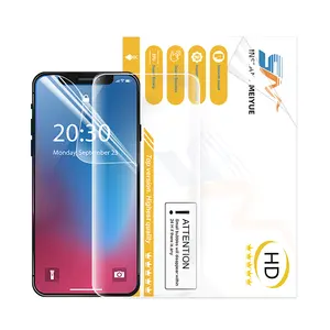 Soporte OEM Clear HD TPU hidrogel protector de pantalla para máquinas de corte para iPhone Huawei xiaomi Samsung