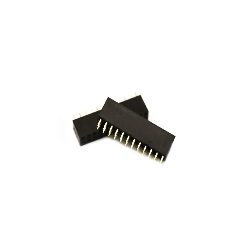 Pin fêmea do MERGULHO do conector do soquete do Pin da Placa-à-Placa da fileira do dobro de 24pin/12pin 2.54mm
