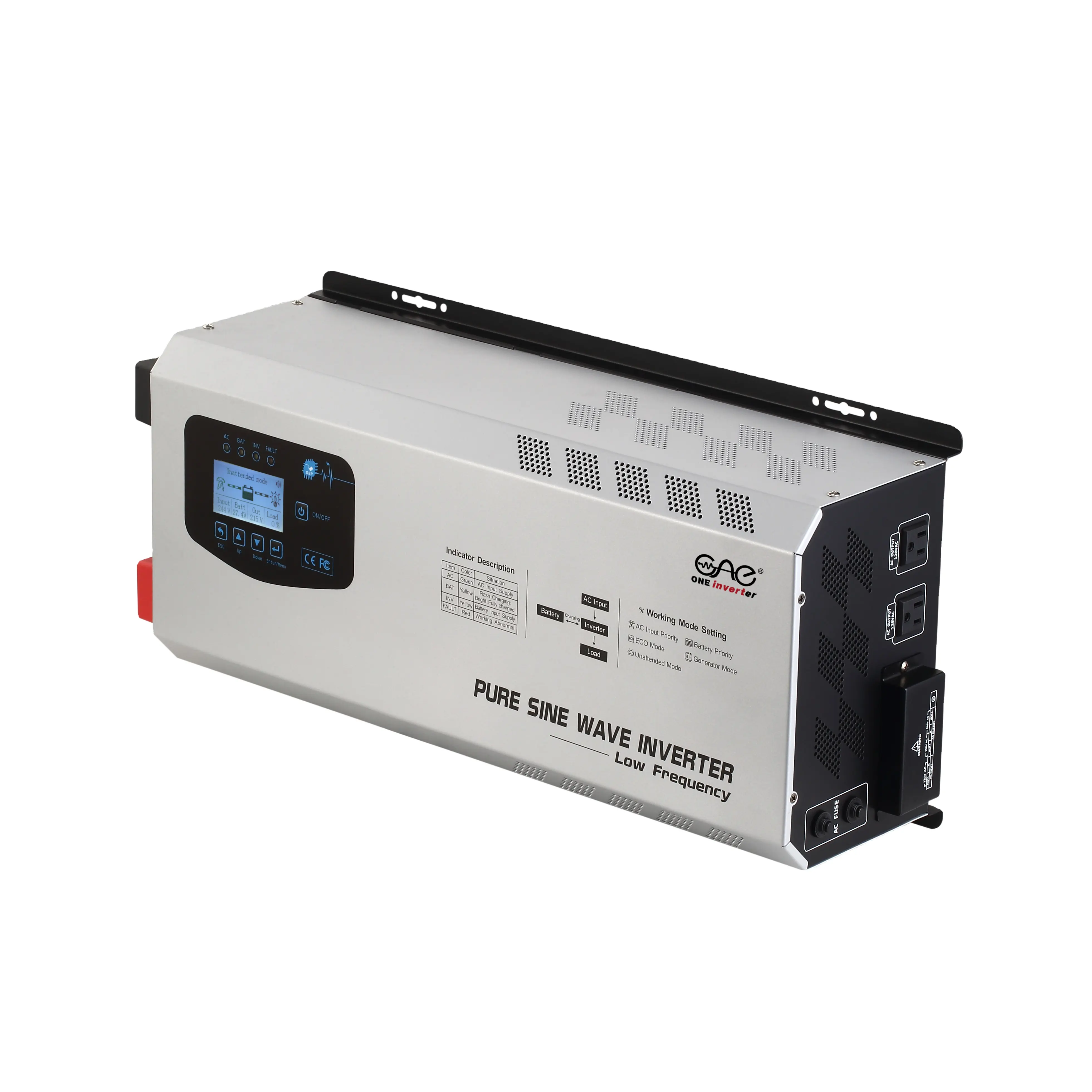 factory price ups inverter 1-6kw pure sine wave 12v 24v 48v dc to 120v 220v ac battery charger Toroidal transformer