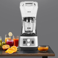 Beste kwaliteit commerciële blender, hoge snelheid fruitsap smoothie maker, laag geluidsniveau, roestvrij staal, 2L, 5+ snelheden, huishoudelijk gebruik