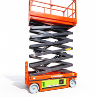 Platform Kerja Udara Hidrolik Elektrik Desain Baru 6m 8m Self-propelled Scissor Lift Skylift Kecil untuk Pembersihan Mobil Bersertifikasi CE ISO