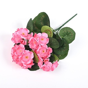 Bán Chạy Nhất Nhân Tạo Crabapple Hoa Bó Hoa Phong Lữ Nhân Tạo Filament Trang Trí Ngoài Trời Nhân Tạo Hoa Màu Đỏ Hoa - Product Image 1