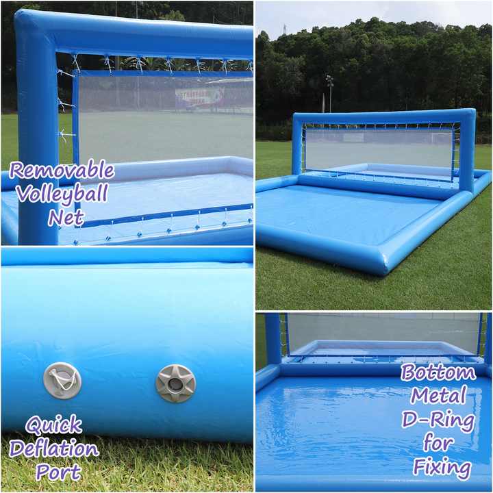 33FT Inflatable Volleyball Court Perfect for Outdoor Fun 33FT Inflatable Volleyball Court Perfect for Outdoor Fun