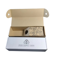Boîtes d'expédition en carton ondulé pliables en gros pour fleurs, boîtes de transport florales pour bouquets