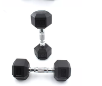 Production et vente d'équipement de fitness à domicile, haltère fixe en caoutchouc de gymnastique