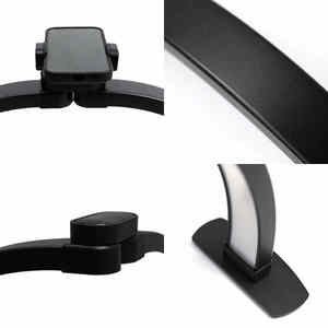 Anillo de media luna LED multifuncional plegable de atenuación infinita Color blanco claro y 55/70/75cm de longitud para uso en Mesa - Product Image 3