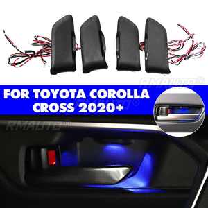 Lumière d'ambiance LED pour poignée de porte et accoudoir de voiture, éclairage intérieur décoratif pour Toyota Corolla Cross 2020 - Product Image 1