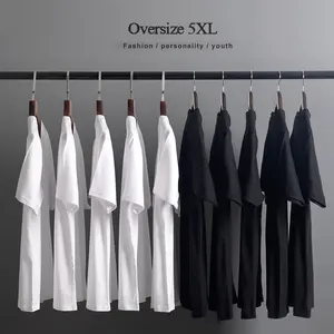 T-shirt personnalisé 100% Premium pur coton uni noir blanc classique à manches courtes t-shirt été décontracté haute qualité hommes t-shirts
