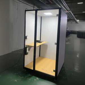 2025 nueva cabina de teléfono de oficina a prueba de sonido móvil Cápsula de grabación Vocal de oficina acústica para espacio de coworking de oficina abierta - Product Image 4