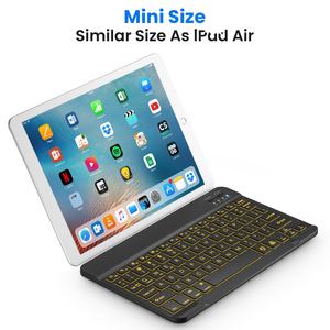 <b>10</b>-<b>inch</b> Universal Ultra-thin Silent keyboard RGB Wireless BT Backlighting Keyboard for pad phone laptop - Product Image 4
