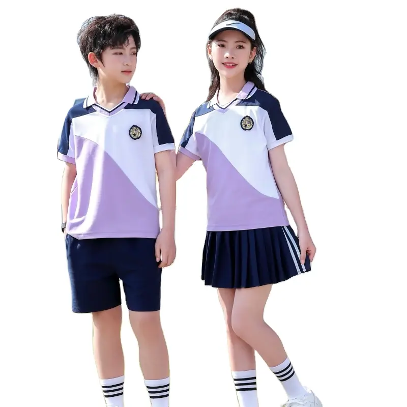 Op Maat Gemaakt Nieuw Ontwerp Tennis Uniform Sport Stijl School Uniform Poloshirt