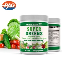 Poudre de Super Verts Multivitamine en Marque Blanche Mélange en Vrac Complet Aliments Complets Adaptogène Vitamine Minérale Superaliment
