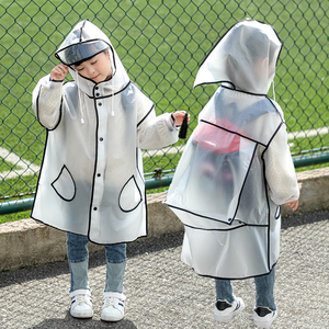 Vêtement de pluie pour enfants en gros, imperméable, doux, en <span class=keywords><strong>EVA</strong></span>, veste de pluie adorable pour filles, pour le camping, les voyages, la pluie - Product Image 1