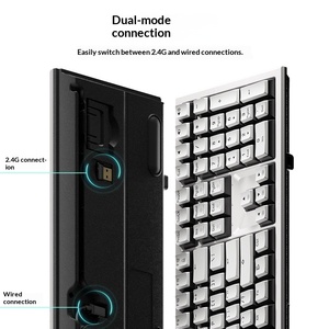 Teclado Mecánico Inalámbrico HEXGEARS X5 con Interruptores Kailh BOX, 2300mAh, Retroiluminación Blanca, Teclas PBT, 108 Teclas, para Juegos y Oficina - Product Image 3