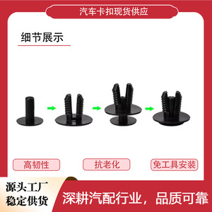 Clips de Expansión Tipo Remache de Plástico para Parachoques y Guardabarros, Paquete de 20 Unidades - Product Image 5