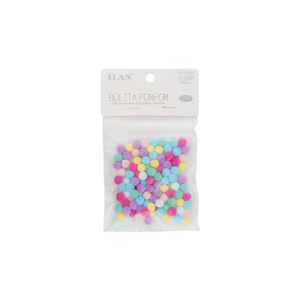Il Bolita Pompom 0.8cm Colore Macaron 100 Pezzi Decorazione Artigianale - Product Image 1