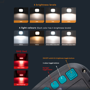 <span class=keywords><strong>Luce</strong></span> <span class=keywords><strong>da</strong></span> <span class=keywords><strong>Lavoro</strong></span> LED Multifunzionale con Gancio Magnetico Forte, Treppiede, per Campeggio e Emergenze - Product Image 5
