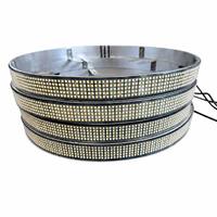 Feux LED de jante à 5 rangées unilatérales pour tout-terrain, couleur blanche pure statique, pour la décoration extérieure des camionnettes et SUV