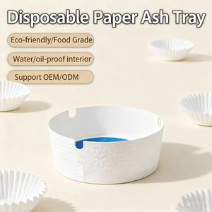 Cenicero de Papel Clásico Desechable para Interiores, Ecológico, Fácil de Limpiar, Portátil, Multiusos, con Logotipo Personalizado, por Caja de 1000 Unidades, MOQ - Product Image 2