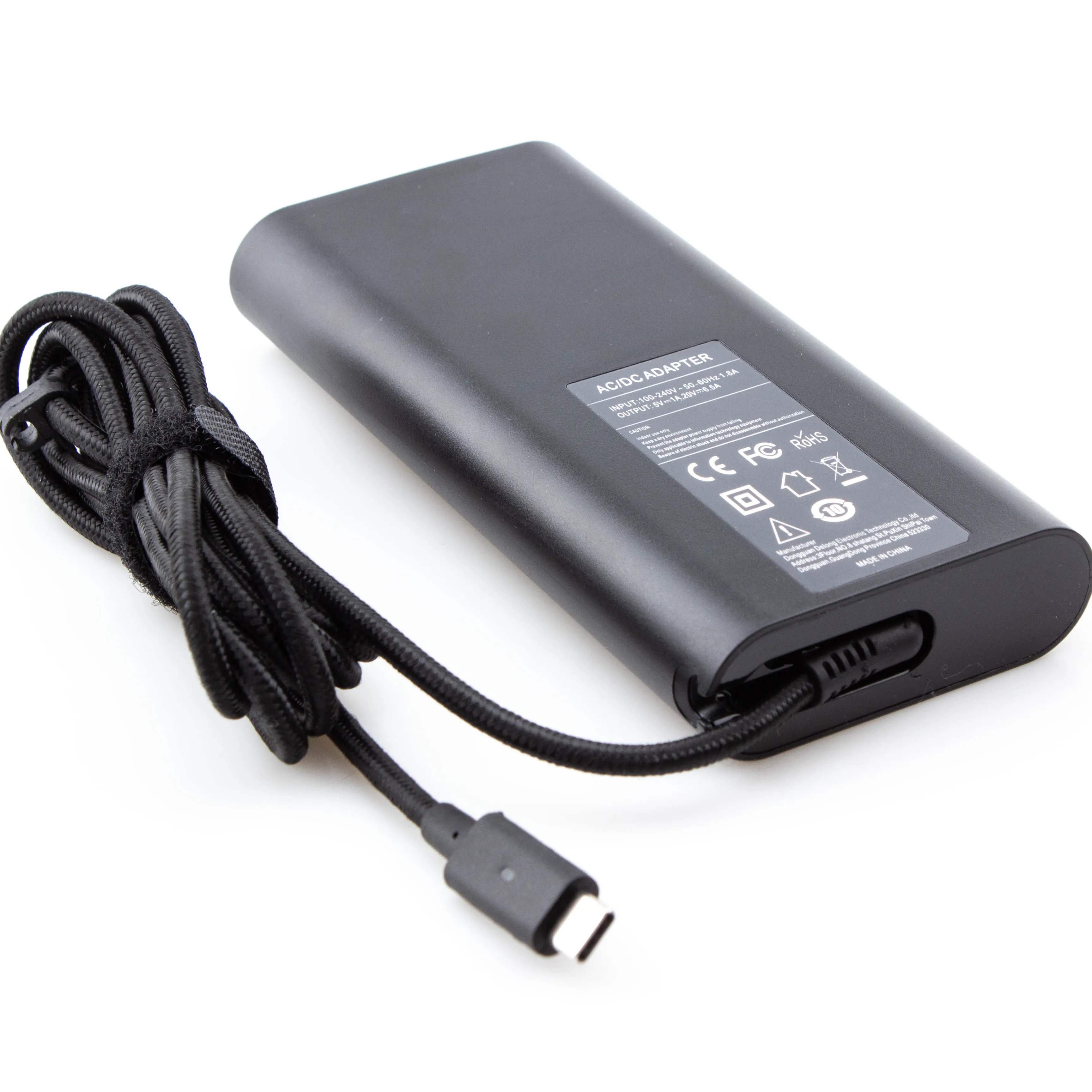 130 Watt 20V 6.5A USB-C Charger Laptop Adapter Type C Lader Voor Dell Chromebook Laders Latitude 7410 Precisie 5750