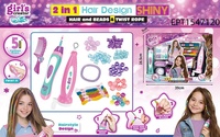 Machine à tresser les cheveux automatique EPT, électrique, 2-en-1, outil de coiffure DIY, jouet rotatif pour tresser les cheveux, cadeau beauté pour filles et enfants