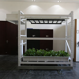<strong>Greenhouse</strong> Agricultural Ebb Flow Vertical Hydroponic <strong>Racking</strong> for Farming with LED Light - Product Image 4