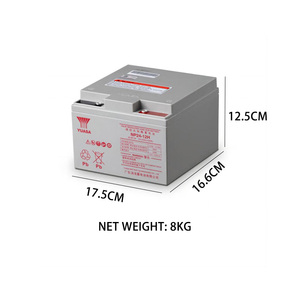 YUASA <span class=keywords><strong>NP24</strong></span>-<span class=keywords><strong>12</strong></span> 12V 24Ah sans entretien batteries au plomb-acide régulées par vanne rechargeable - Product Image 3