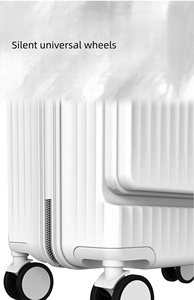 Valigia Premium Rigida Bianca con Ruote Girevoli, Bagaglio a Mano Leggero e Resistente per Viaggi d'Affari, per Uomini e Donne - Product Image 3