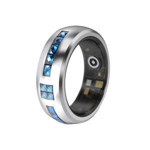 CITICITY Nouvelle bague intelligente étanche IP68 en acier inoxydable, suivi de la santé et du fitness, contrôle par application, fréquence cardiaque, oxygène sanguin - Product Image 4