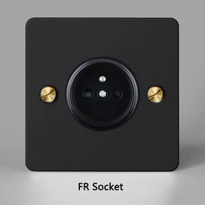 Retro Metal Wall Switches 3-Gang Toggle <b>With</b> 1 Outlet IP20 230V 16A EU Standard - Product Image 6