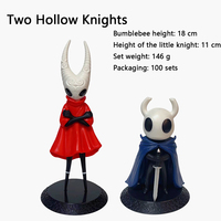 Figur Hollow Knight 7-25cm, Patung Ksatria dengan Alas, PVC Berkualitas Tinggi, Model dalam Kotak, Ornamen Meja, Mainan Koleksi