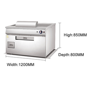 <span class=keywords><strong>Teppanyaki</strong></span> de gas de estilo japonés, equipo de cocina con ventilador, máquinas de plancha comercial - Product Image 6
