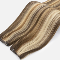 Vente en gros de trame de cheveux humains vierges bruts non transformés, Remy naturel, cuticule russe mince et invisible, trame de génie intacte