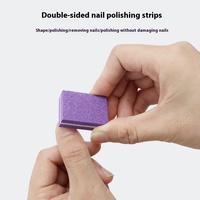 Al por mayor: Mini esponja profesional para arte de uñas, lima de papel de lija para el cuidado de uñas, esponja para pulir y abrillantar, productos para uñas.