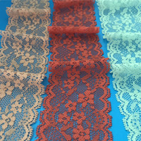 Dentelle élastique en nylon et élasthanne Jinammonia de 5 cm, motif floral ondulé, pour sous-vêtements, chaussettes, vêtements pour femmes et enfants, accessoires