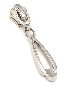 Tengda Nhà Máy <span class=keywords><strong>2025</strong></span> Thiết Kế Mới Bán Hot Orange Kim Loại Bạc Dây Kéo Puller Trượt Kẽm Hợp Kim Dây Kéo Puller Cho Áo Khoác - Product Image 2