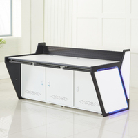 Console de salle de contrôle moderne en vente chaude bureau de moniteur de centre de commande Console de bureaux personnalisée