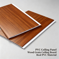 Nouveau matériau de construction : Panneau de plafond moderne en PVC stratifié imprimé, étanche, insonorisé, résistant au feu, pour grille de plafond