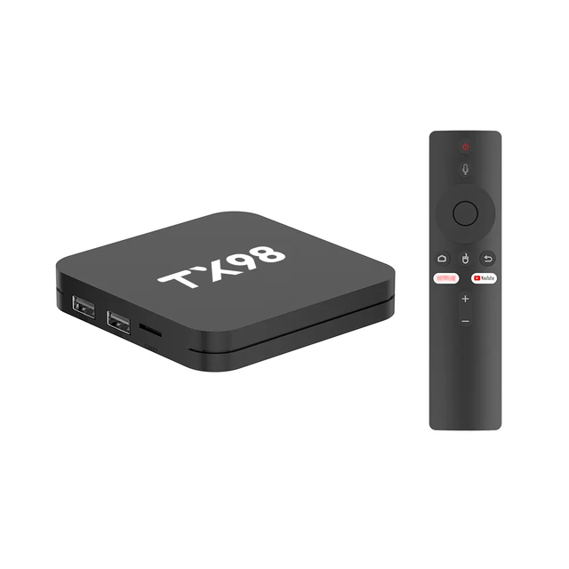 Smart 4K Video Streaming Media Player Voice Remote Set Top Box 1GB RAM 8GB ROM Allwinner H313 Quad Core TX98 Android 13 TV Box