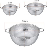 Passoires Micro perforées en acier inoxydable pour drainer le lavage de rinçage