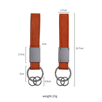 Gantungan Kunci Mobil Suede Mewah Berkualitas Tinggi, Gantungan Kunci Pasangan yang Dapat Dipersonalisasi dengan Tali Lanyard, Gantungan Kunci Kulit