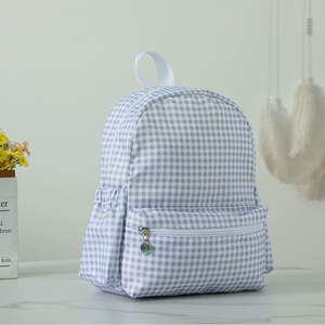 Mochila de Mezclilla Unisex con Monograma y Cierre de Cremallera, Logotipo de Equipo Blanco, Mochila Deportiva Casual para Niños Pequeños - Product Image 4