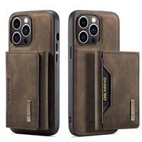 Leyi 2 en 1 étui de téléphone en cuir portefeuille Rfid bloquant le porte-carte d'identité sac d'argent multifonctionnel pour iphone 15 pro porte-cartes portefeuille